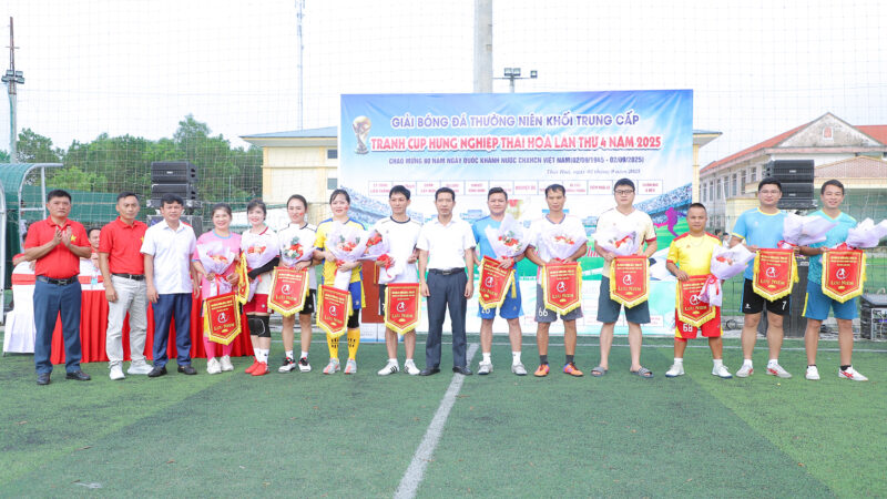Khối Trung Cấp, phường Thái Hòa tổ chức Giải bóng đá thường niên tranh Cúp Hưng Nghiệp Thái Hòa lần thứ IV năm 2025