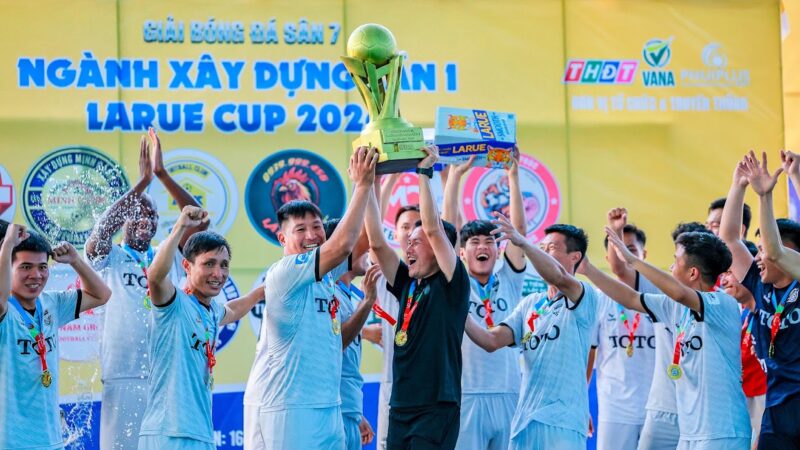 BẾ MẠC GIẢI BÓNG ĐÁ SÂN 7 NGÀNH XÂY DỰNG LẦN I – LARUE CUP 2026: AN BIÊN LÊN NGÔI XỨNG ĐÁNG